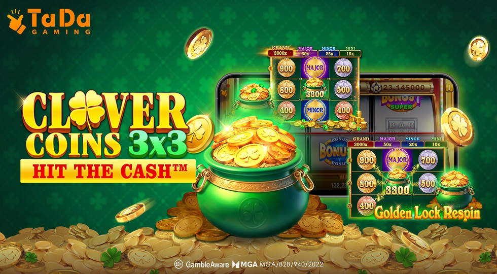 Con la slot online Clover Coins 3×3 di TaDa Gaming la fortuna irlandese arriva in Italia