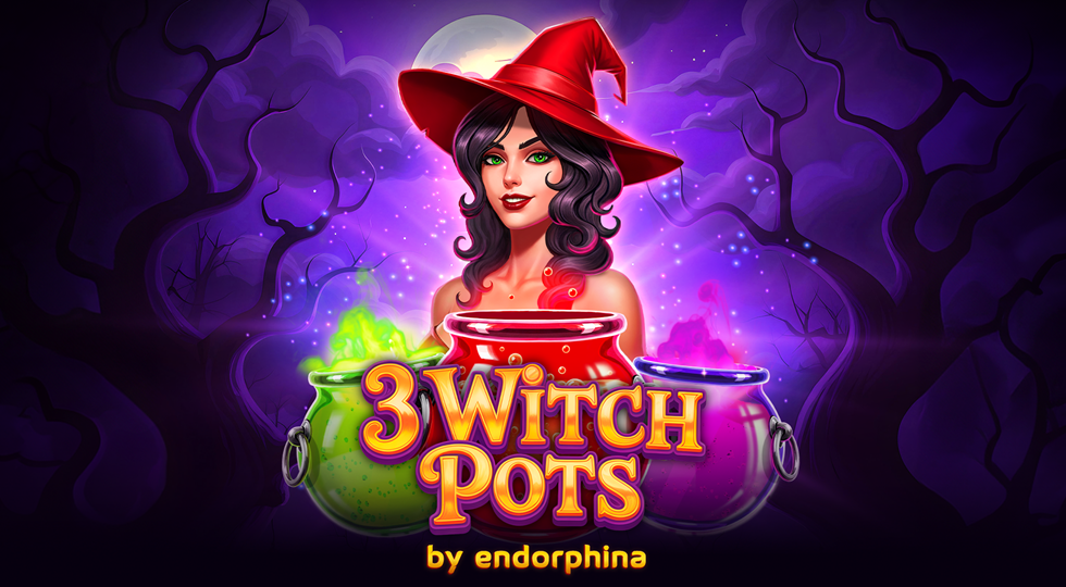 Endorphina lancia 3 Witch Pots: la nuova slot online a tema Halloween