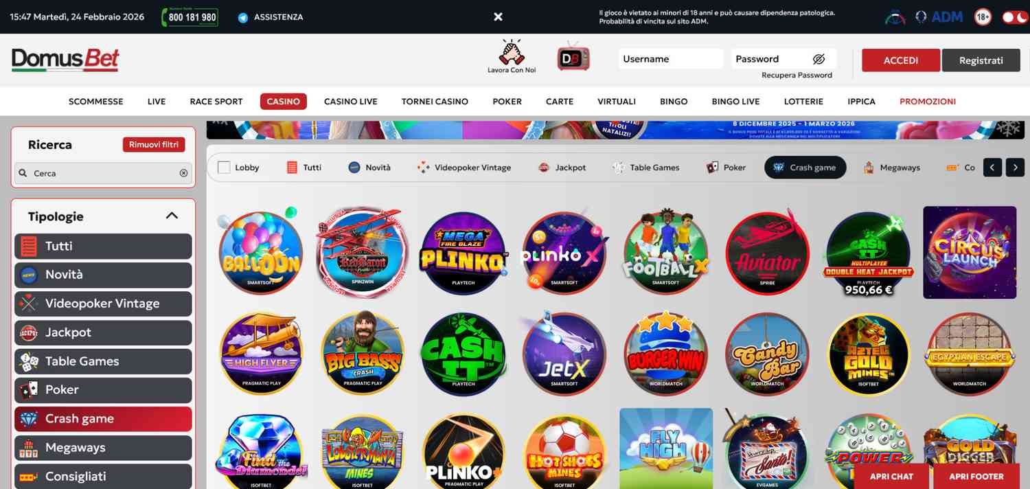 Top Aviator casino: DomusBet