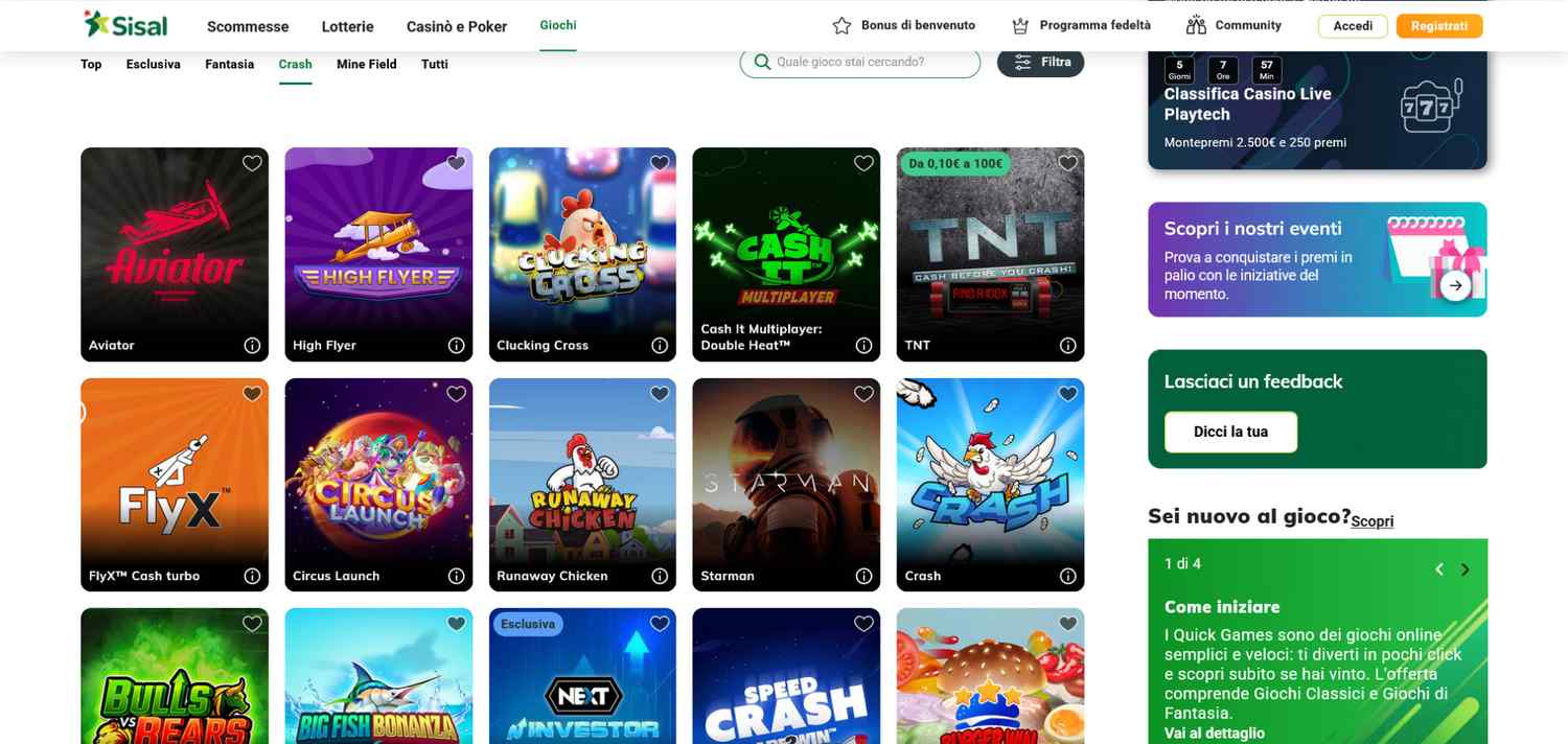 Top Aviator casino: Sisal