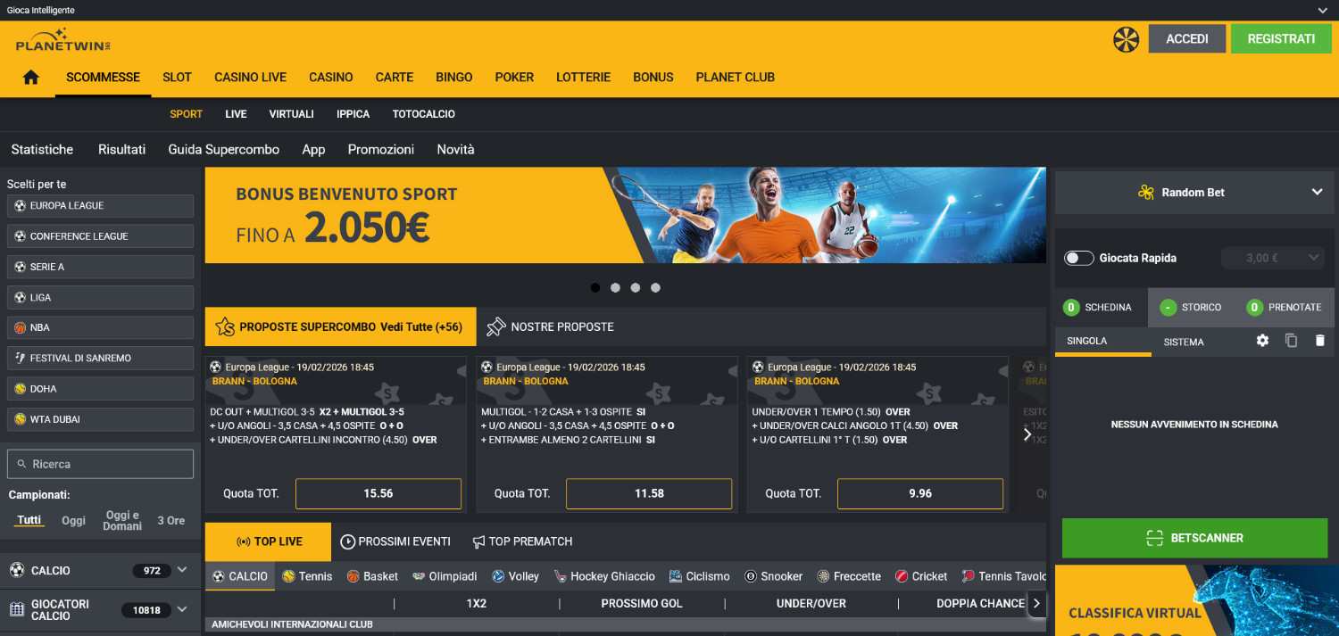 Su Planetwin sono disponibili alcune tra le migliori promozioni del momento