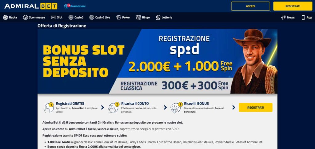 Admiralbet è considerato uno tra i brand più affidabili e di qualità in Italia