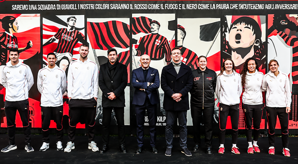 Snaifun e Ac Milan: un murale per i 125 anni dalla nascita del club