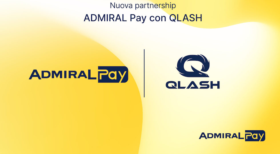 Admiral Pay fornitore ufficiale pagamenti di Qlash: al via una serie di tornei dedicati
