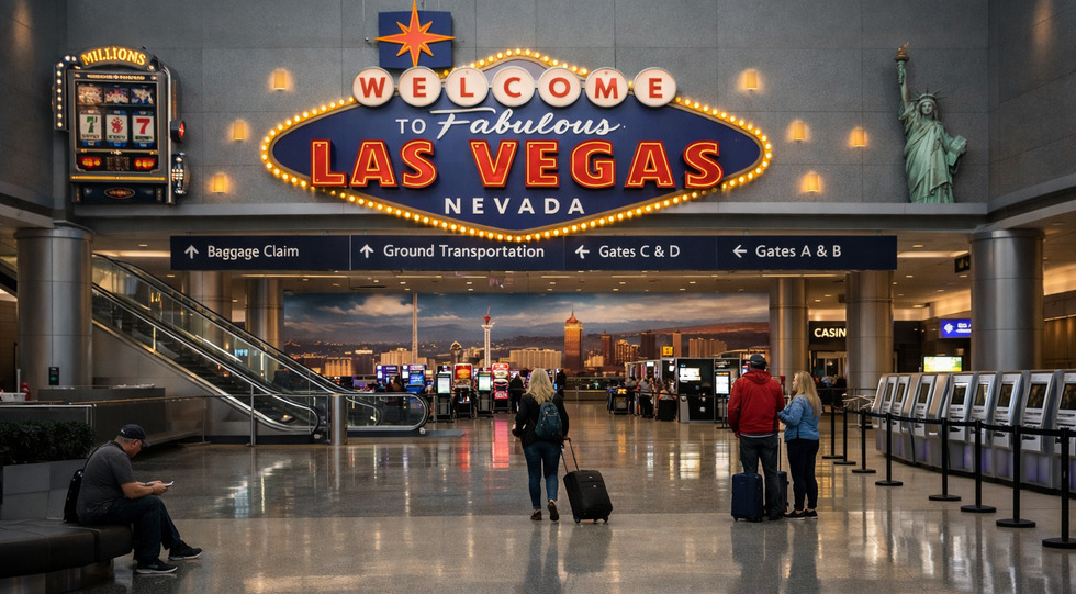 Il calo dei passeggeri all’aeroporto di Las Vegas conferma le difficoltà della Strip