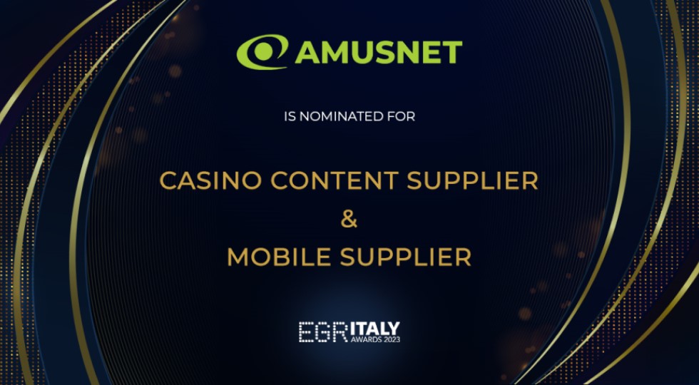 Amusnet brilla nel mercato italiano dell’igaming con le nomination agli Egr Italy awards