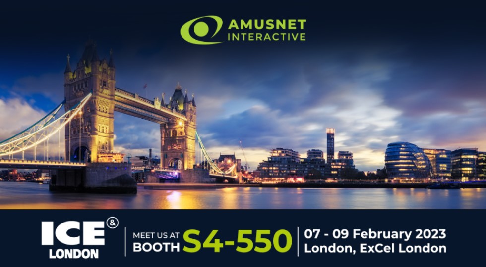 Amusnet Interactive, uno stand di 600 metri quadri ad Ice London