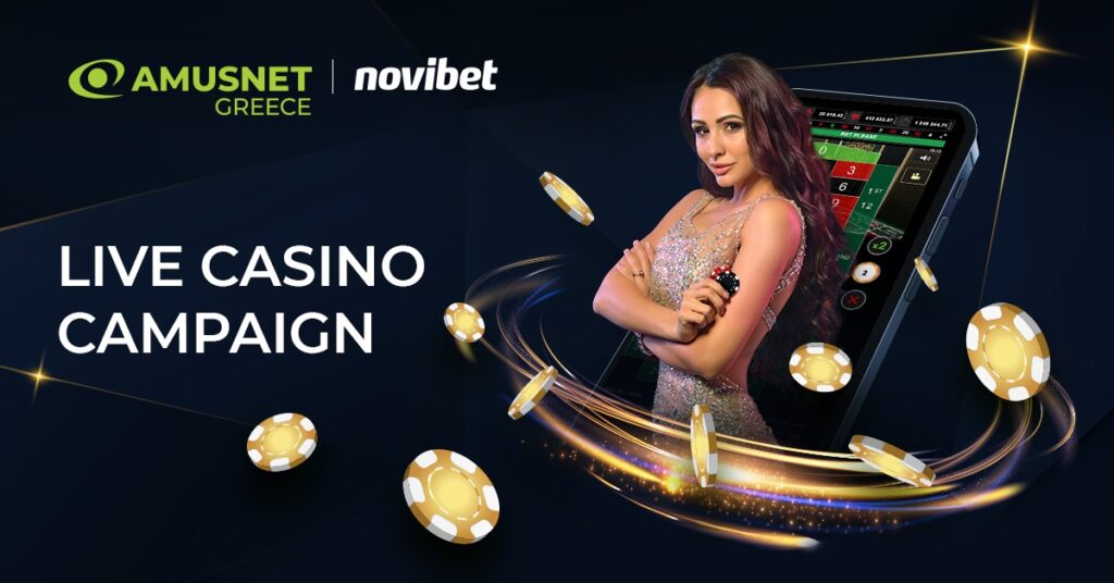 Live casino in Grecia, al via campagna di marketing Amusnet-Novibet