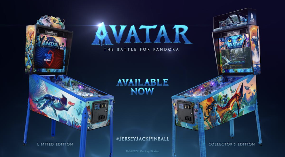Jersey Jack Pinball: arriva il nuovo flipper di Avatar