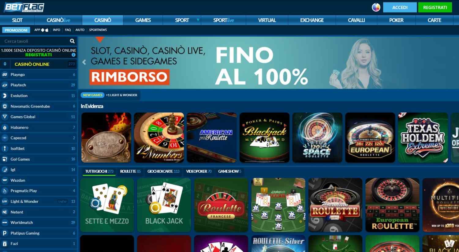 Betflag dispone di una speciale funzione denominata "Prelievo Immediato"