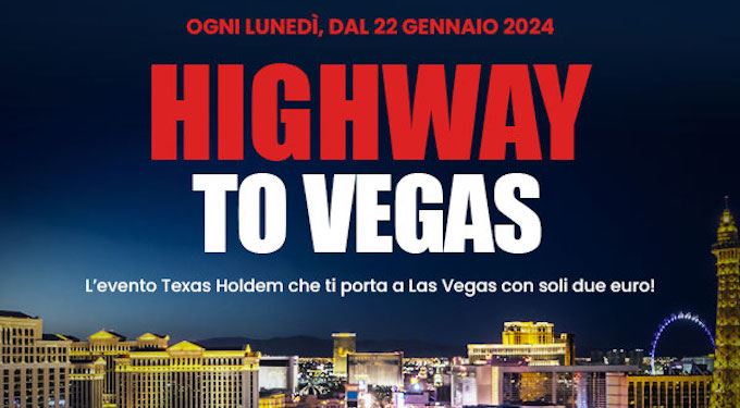 Domenica su BetItaly.it l’esclusivo evento Highway to Vegas