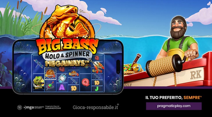 Pragmatic Play, è ancora tempo di pesca con  Big Bass Hold & Spinner Megaways