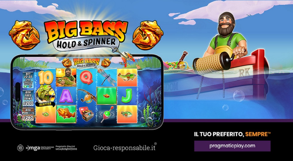 Pragmatic Play, nuove funzioni a Big Bass Hold & Spinner