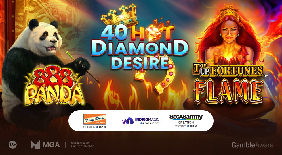 Bragg, tris di nuove slot tra fortuna e divertimento