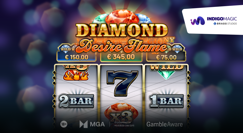 Bragg: da Indigo Magic arriva Diamond Desire Flame, nuova preziosa slot