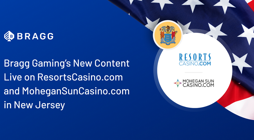 New Jersey, i casino games di Bragg live con Resorts Digital Gaming
