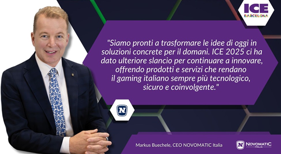 Novomatic Italia: ‘Innovazione, strategia e leadership a Ice Barcelona’
