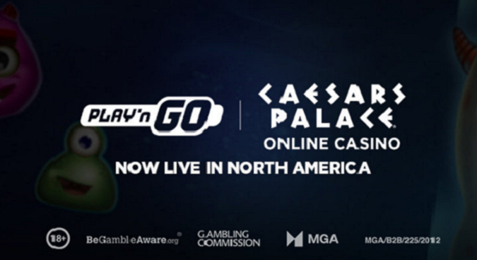Play’n GO, partnership in Nord America con Caesars Entertainment