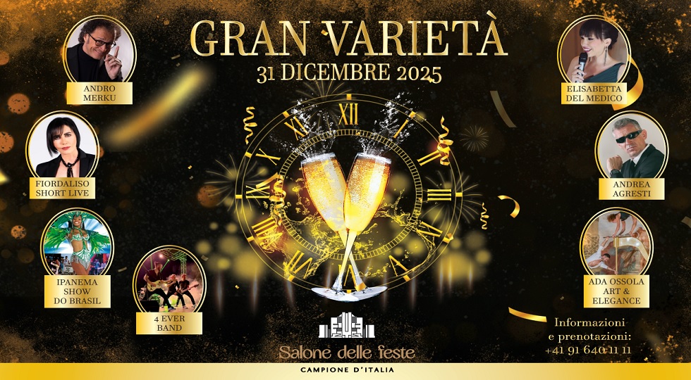 Casinò Campione: cena di gala, musica e spettacolo per festeggiare il 2026