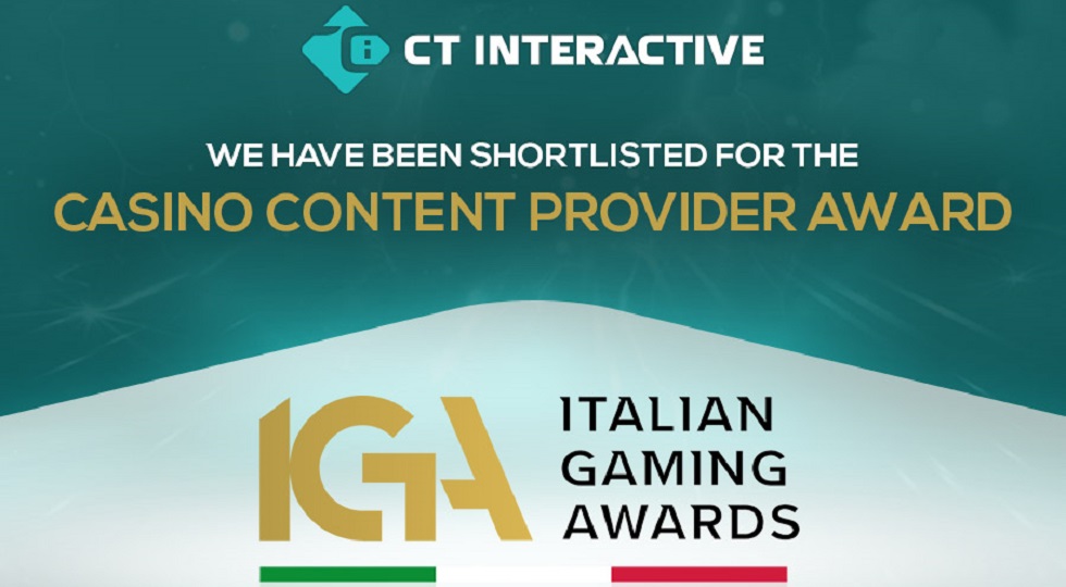CT Interactive: finalista agli Italian Gaming Awards 2024, categoria casino content provider
