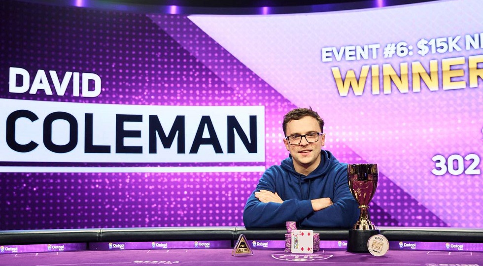 David Coleman vince a sorpresa l’event #6 della PokerGO Cup e vola in classifica