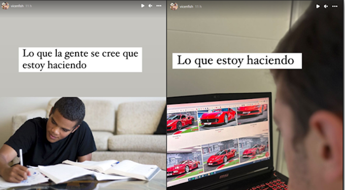 Da una Ferrari ad un’utilitaria, il sogno di Delgado dai social si infrange online con una bad beat