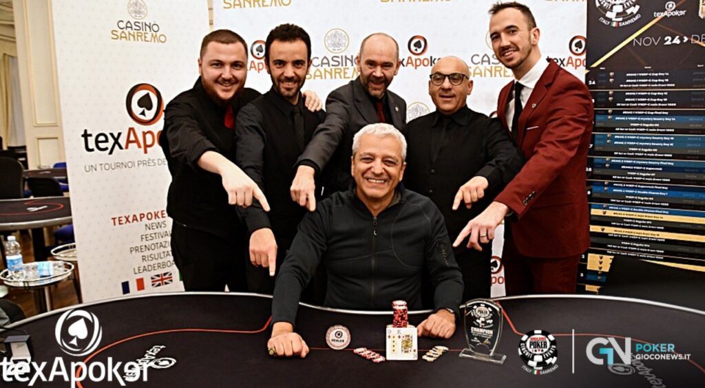 Claudio Di Giacomo conquista il Ring Wsop Circuit Deepstack Sanremo, Cancro runner up