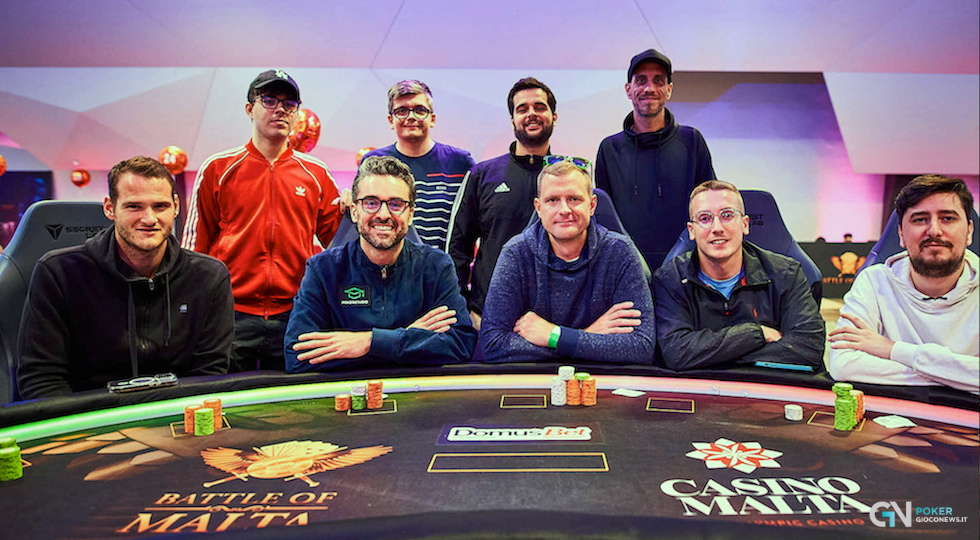 Van Wersch comanda il final table del Battle of Malta Autumn Edition con Re e Cigliano in top 3