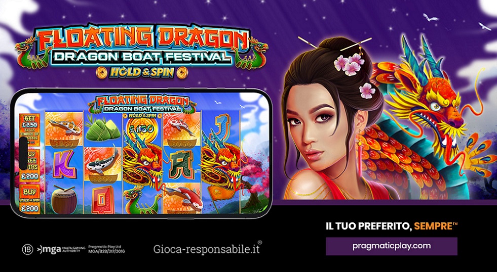 Pragmatic Play, tempo di festa con Floating Dragon – Dragon Boat Festival