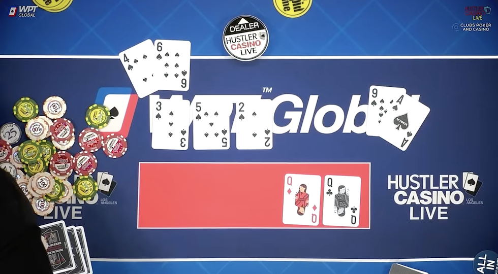 Hustler Casino Live: flush nut contro scala colore e mega pot da 146k $