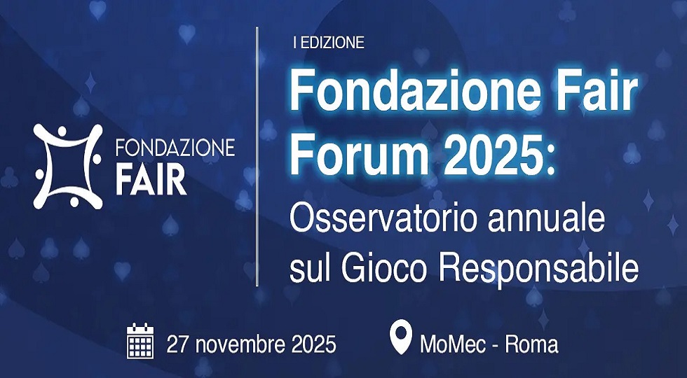 Gioco responsabile, il 27 novembre il Fondazione Fair Forum 2025