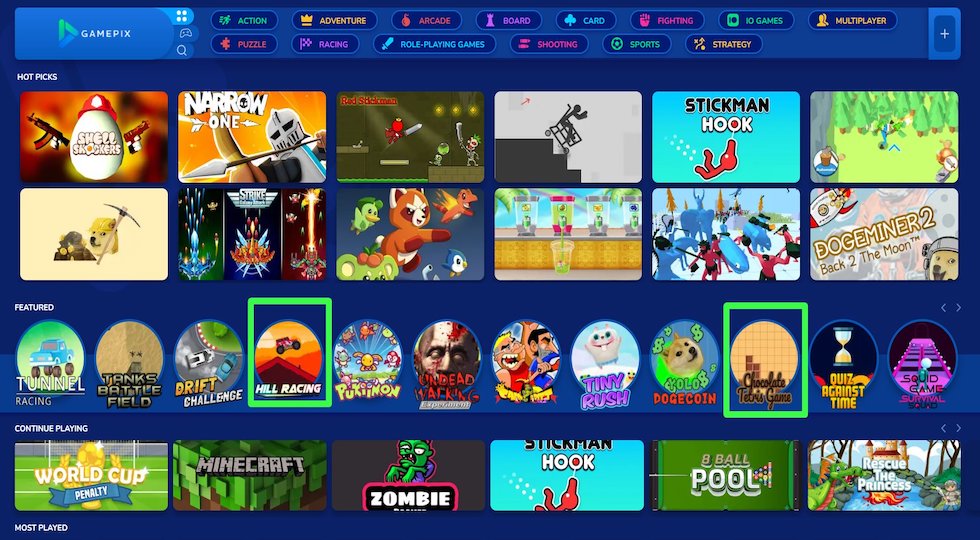 Gamepix lancia una serie di giochi sullo sport, freccette, basket, golf e calcio