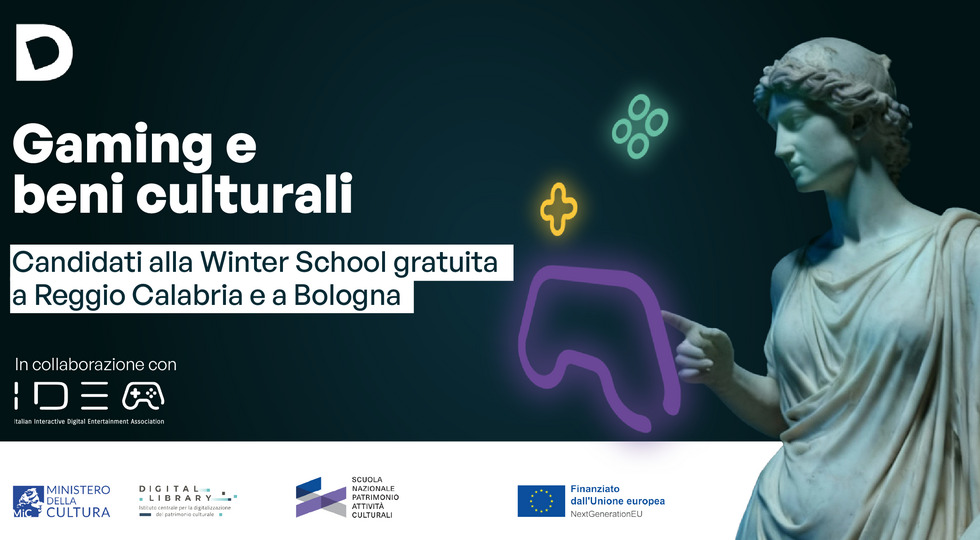 Winter School 2026: aperte le selezioni per il laboratorio che unisce gaming e cultura