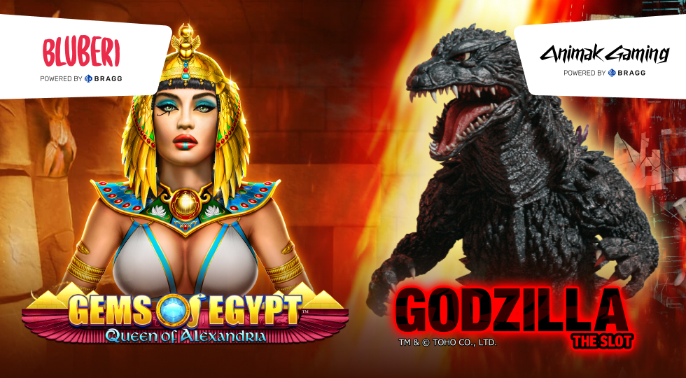Bragg Gaming, il divertimento si fa in due tra Egitto e Godzilla