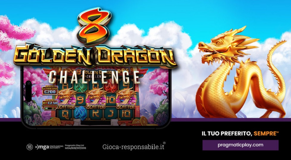 Sfrutta il potere dei draghi con la nuova slot ‘8 Golden Dragon Challenge’ di Pragmatic Play