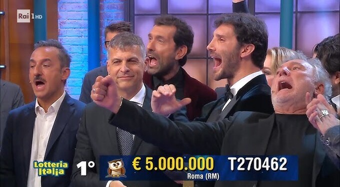 Lotteria Italia 2025, cinque milioni a Roma: tutti i premi dell’estrazione finale