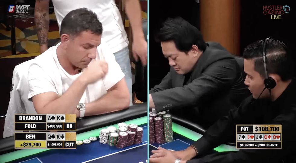 Flush contro flush contro set, pot pazzeschi all’Hustler Live Casino