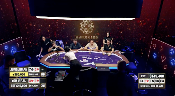 Hustler Casino Live, ma non era Phil Ivey? Jungleman show con 7 e 2