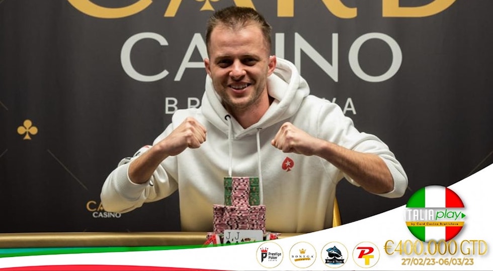 ItaliaPlay, ‘buonissima’ la prima al Card Casino Bratislava: 1.088 entries, vince Budai