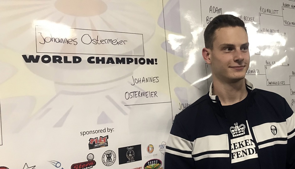 Flipper sportivo: Johannes Ostermeier fa il bis ed è Campione del mondo 2023