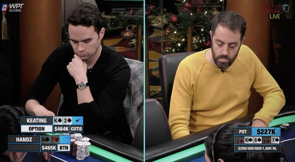 Alex Keating, un pot da 1,2 milioni $ all’Hustler Casino Live cash game