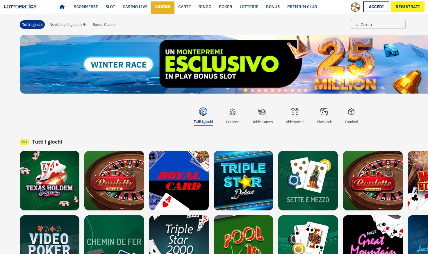 Lottomatica paga rapidamente le vincite e presenta un catalogo giochi veramente interessante