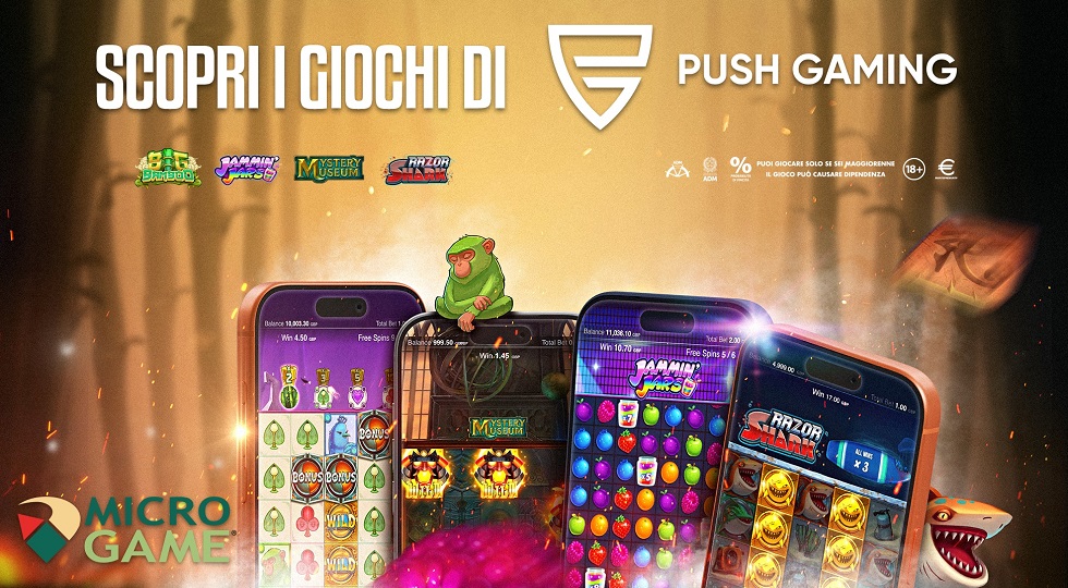 Microgame, accordo con Push Gaming: nuovi contenuti in arrivo per il Casinò
