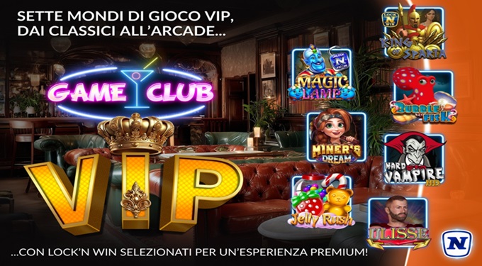 Novomatic rinnova l’offerta: sette nuove slot online per la serie Game Club Vip
