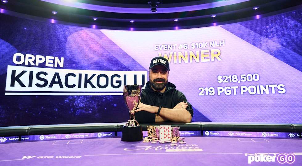 Poker Masters 2023: dominio incontrastato di Orpen Kisacikoglu nel 10k$ Nlh
