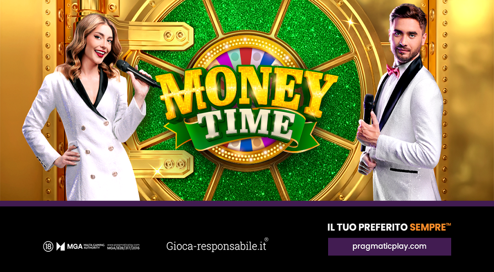 Pragmatic Play, la ruota della fortuna gira con la slot online Money Time