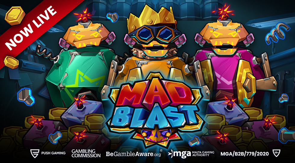 Push Gaming lancia Mad Blast: la nuova slot dinamica popolata da robot