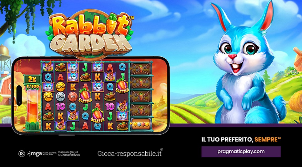 Pragmatic Play, moltiplicatori in germoglio nella nuova slot Rabbit Garden