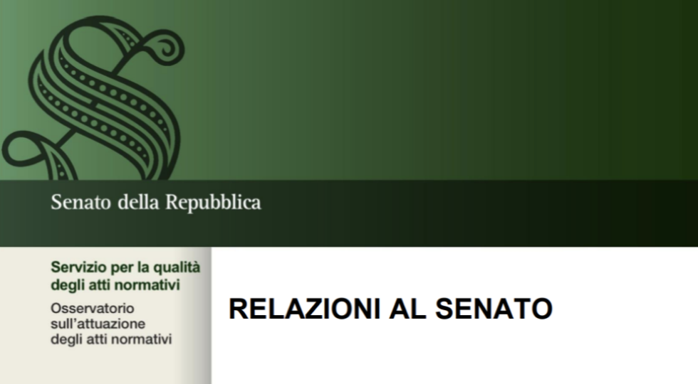 Senato, nel dossier dell’Osservatorio atti normativi i nuovi obblighi di relazione, anche sul gioco