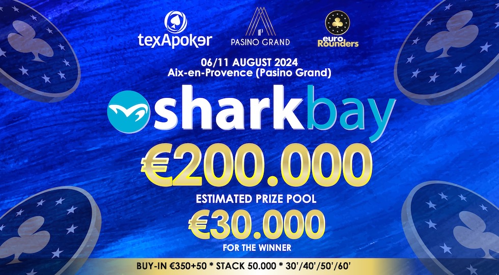 Texapoker ed Euro Rounders annunciano: Sharkbay avrà sei tappe in Francia fino a settembre 2025